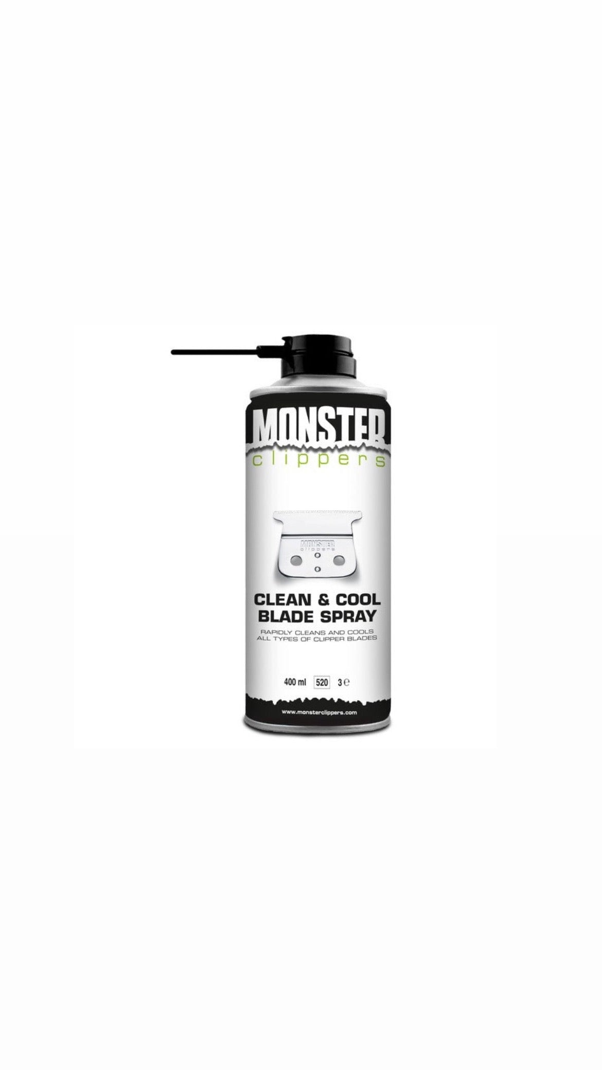 MONSTER CLIPPERS - DEVICE DISINFECTANT CLEAN & COOL BLADE SPRAY - 400 ML