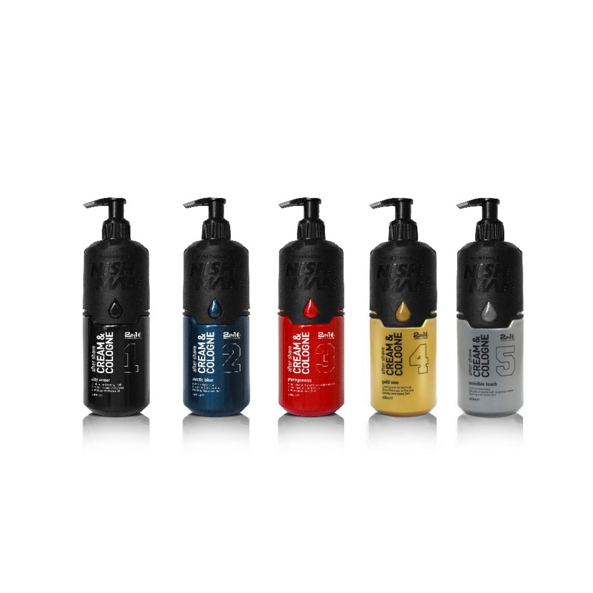 Nish Man After Shave Balm Cream&Cologne 2in1 400 ml / 5 scents