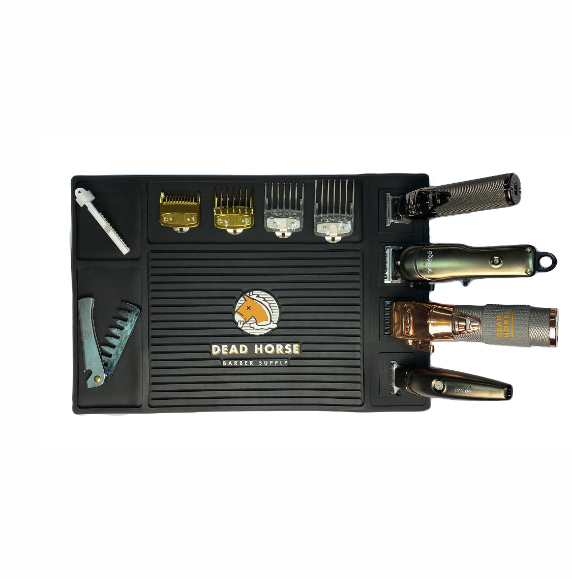 Dead Horse MAGNETIC Barber Tool Mat - magnetic tool holder mat