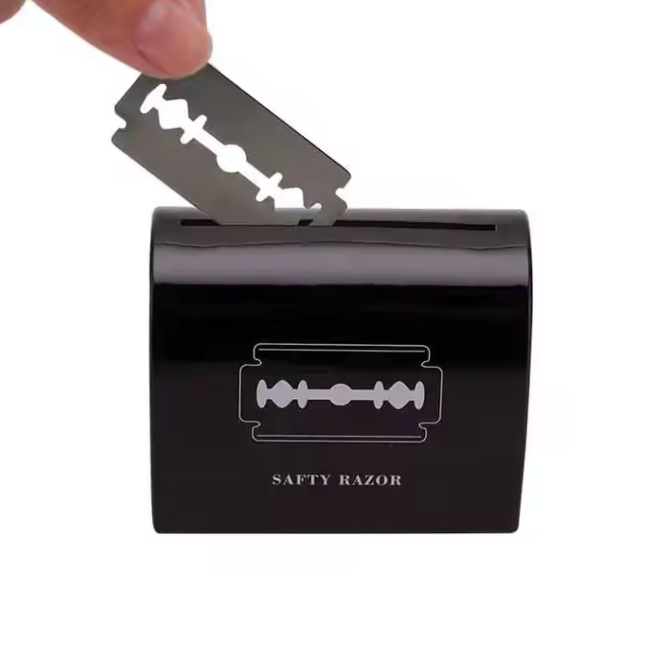 Used razor blade storage