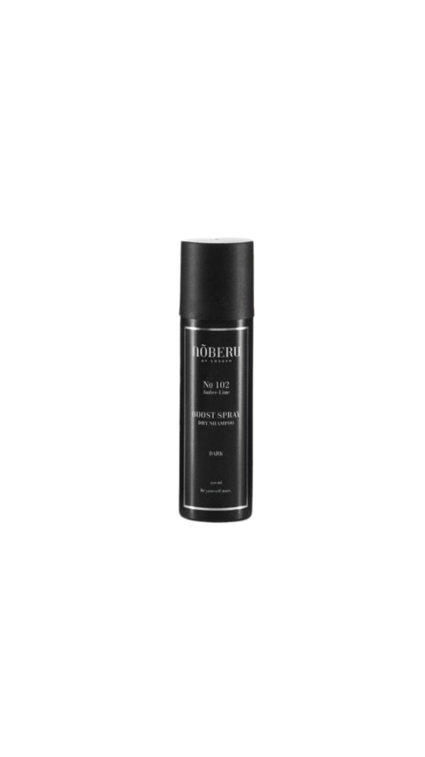 Noberu dry shampoo Boost Spray, amber lime, dark hair 