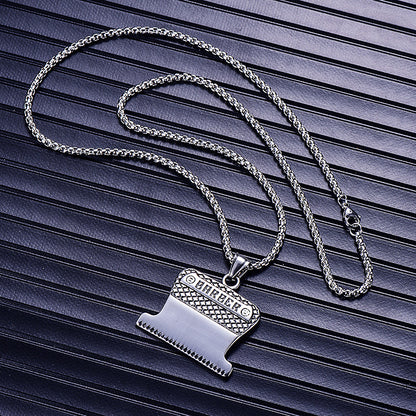 Barber Blade Necklace - Gold and Silver