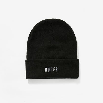 Ruger. Black &amp; Beige Beanie - hat
