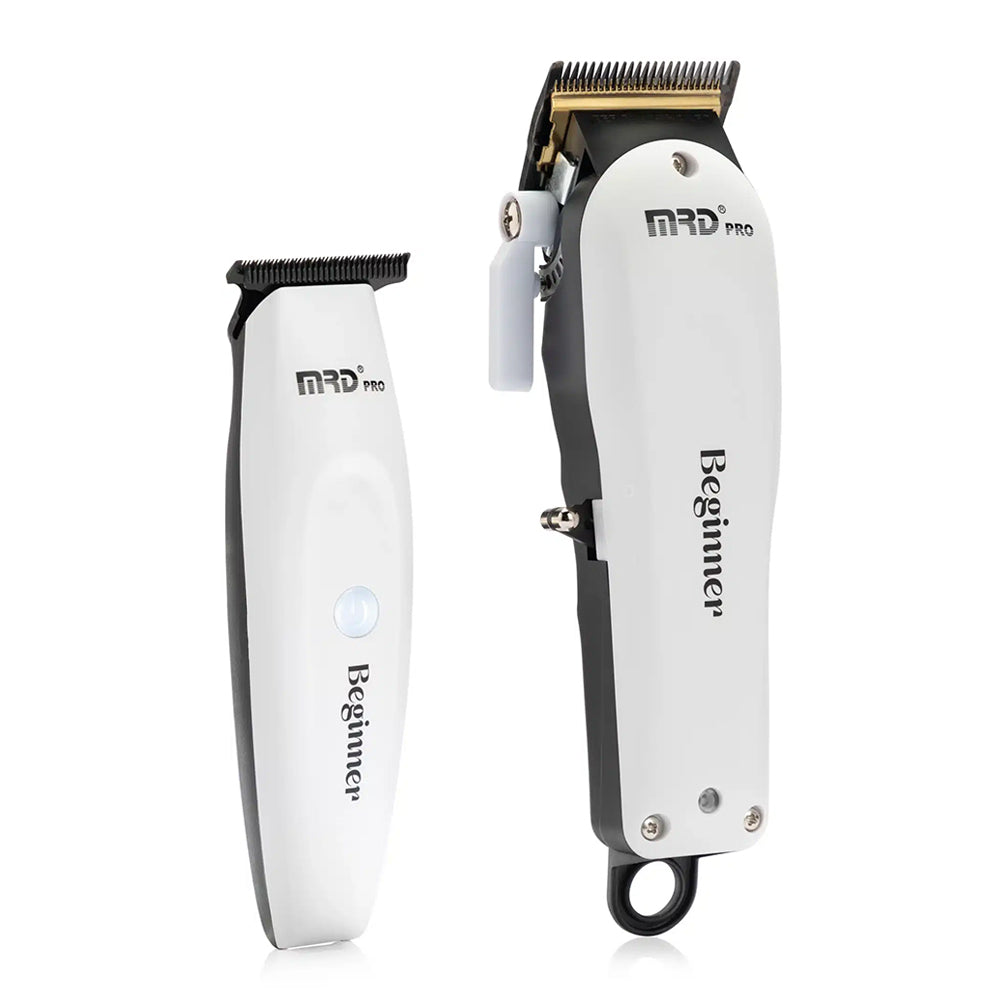 MRD Pro Beginner Clipper & Trimmer haj- és kontúrvágó szett - fehér
