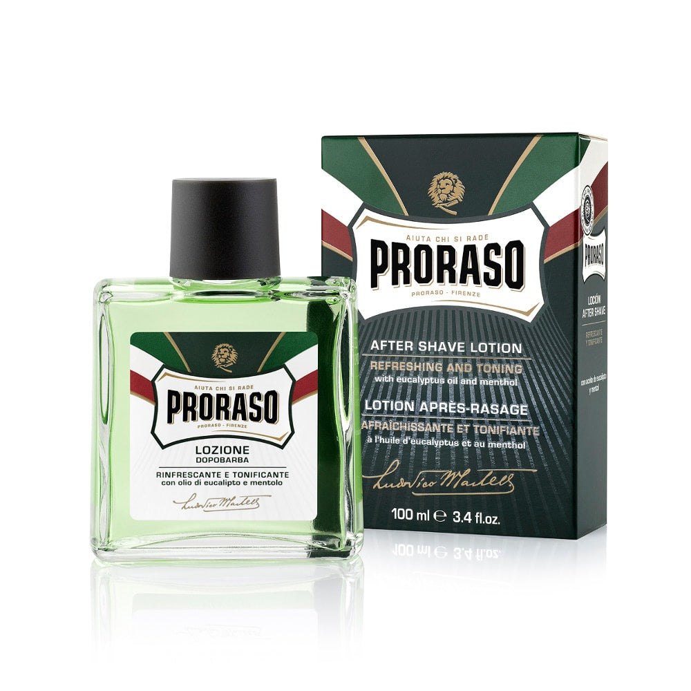 Proraso eucalyptus and menthol after shave